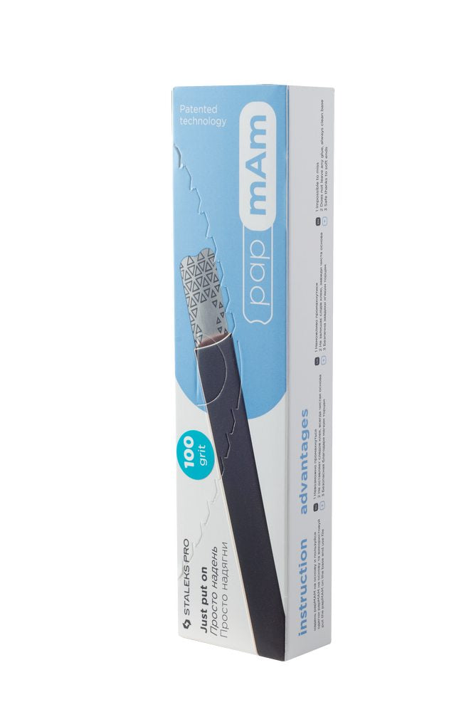 Disposable papmAm files for straight nail file EXPERT 22 100 grit (50 pcs) image 0